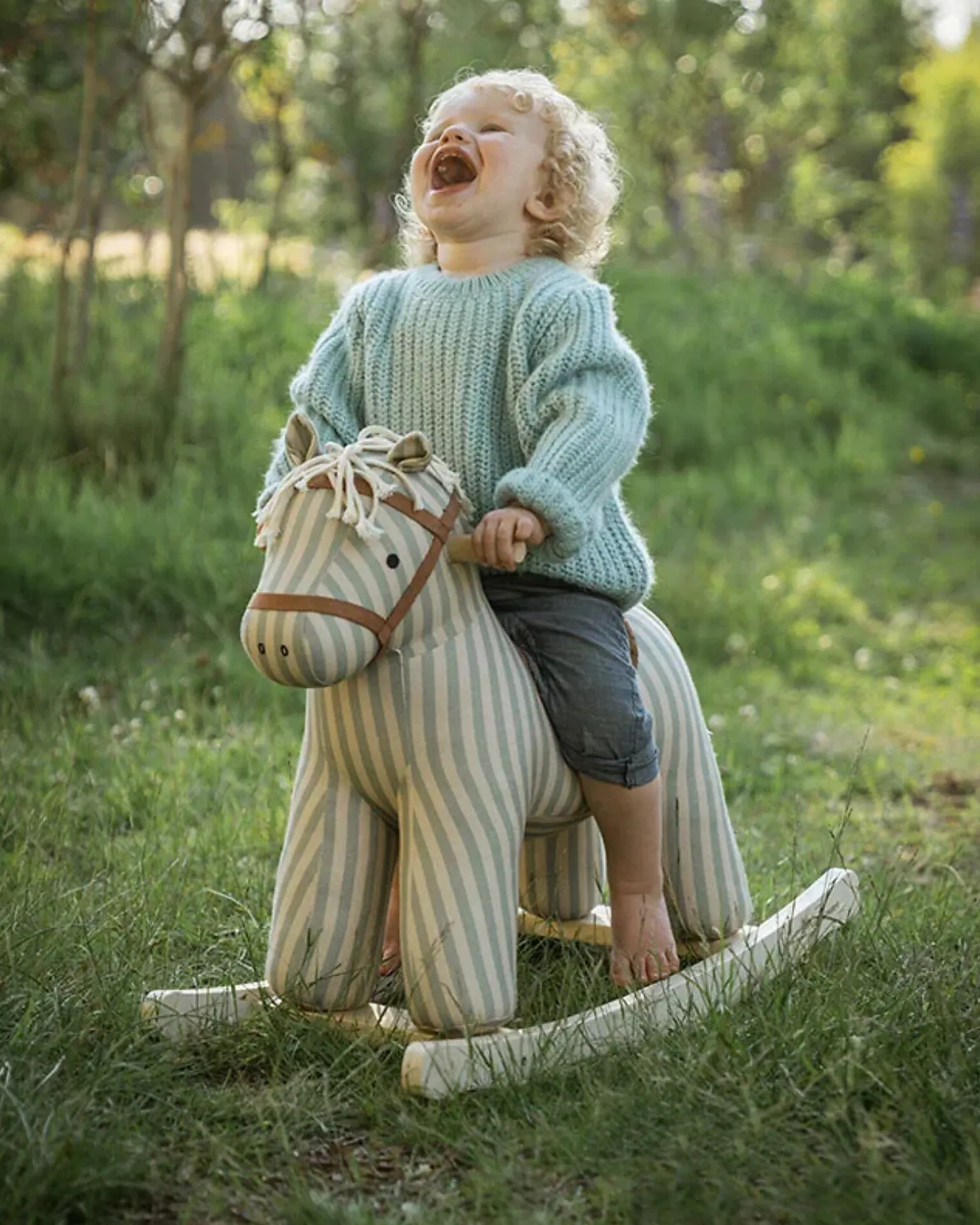 Cavallo a Dondolo - Sam Aiden - Righe - 18m+