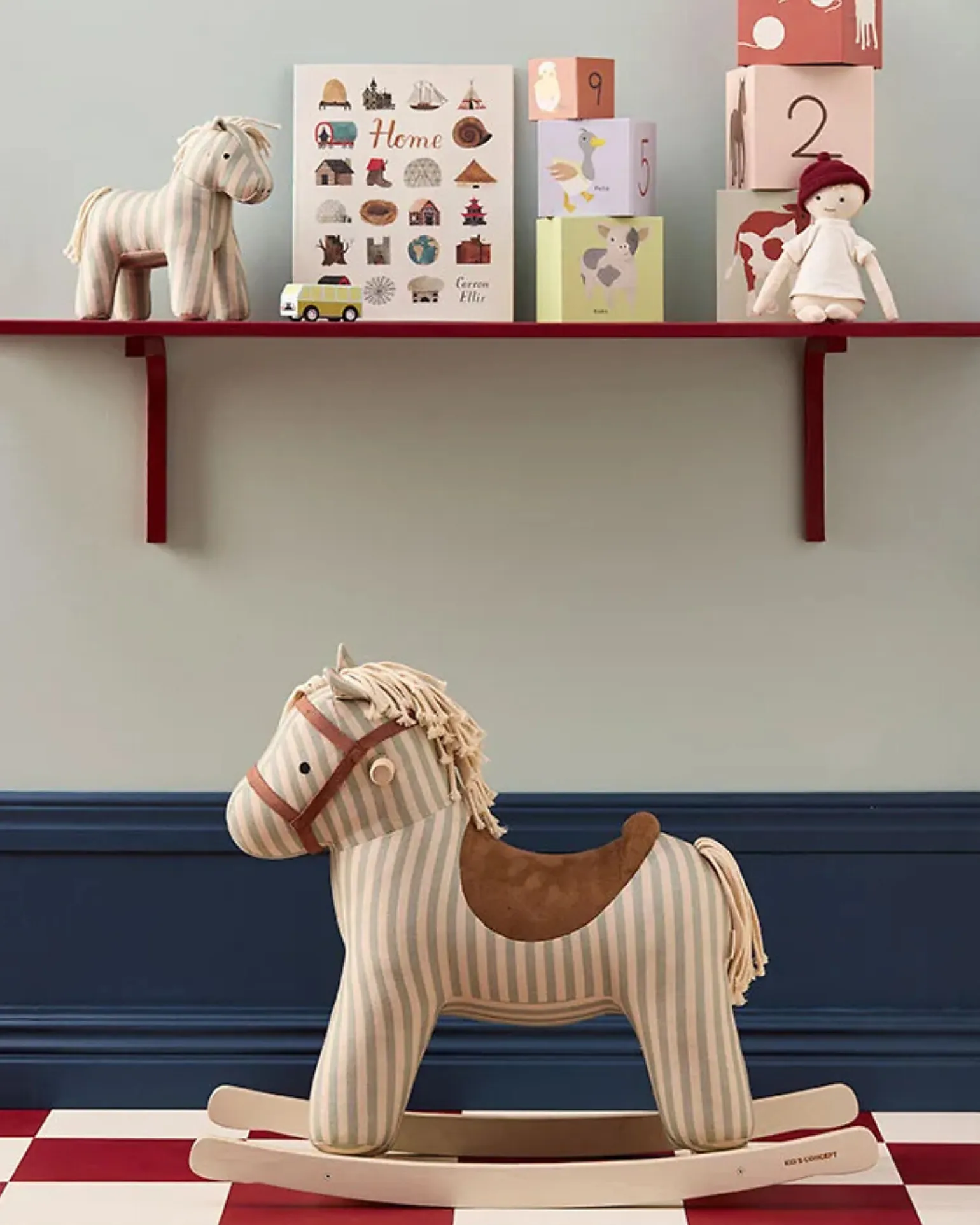 Cavallo a Dondolo - Sam Aiden - Righe - 18m+
