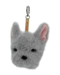 Charm Remy il Bulldog - Grigio - 14 x 13 x 10 cm - 100% Materiali Riciclati