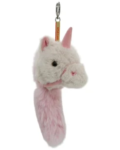 Charm Spirit l'Unicorno - Bianco e Rosa - 25 x 8 x 12 cm - 100% Materiali Riciclati