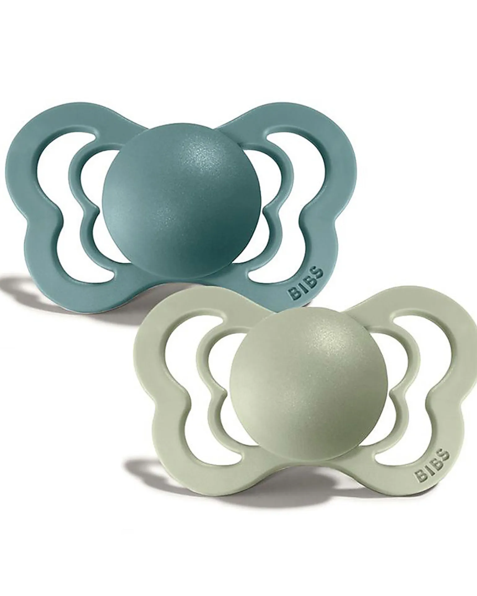 Ciuccio Couture - Tettarella Anatomica in Gomma Naturale - Island Sea e Verde Salvia - Senza PBA, PVC e Flatati