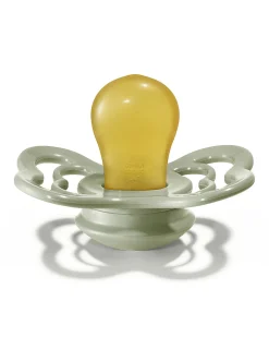 Ciuccio Supreme - Tettarella Simmetrica in Gomma Naturale - Avorio e Verde Salvia - Senza PBA, PVC e Flatati