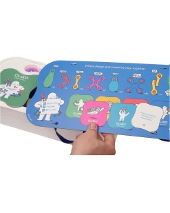 Clixo Classroom - 100 Pezzi - Gioco Magnetico per Apprendimento STEAM - 4+ Anni