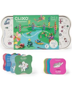 Clixo Classroom - 100 Pezzi - Gioco Magnetico per Apprendimento STEAM - 4+ Anni