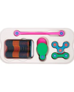 Clixo Classroom - 100 Pezzi - Gioco Magnetico per Apprendimento STEAM - 4+ Anni