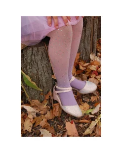 Collant con Strass Sfumati Rosa e Azzurro - 3-8 anni