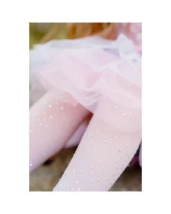 Collant con Strass Sfumati Rosa e Azzurro - 3-8 anni
