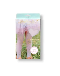 Collant con Strass Sfumati Rosa e Azzurro - 3-8 anni