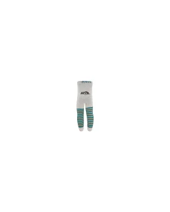 Collant In Cotone Bio Elasticizzato - a Righe con Lumaca - Grigio - Certificato GOTS