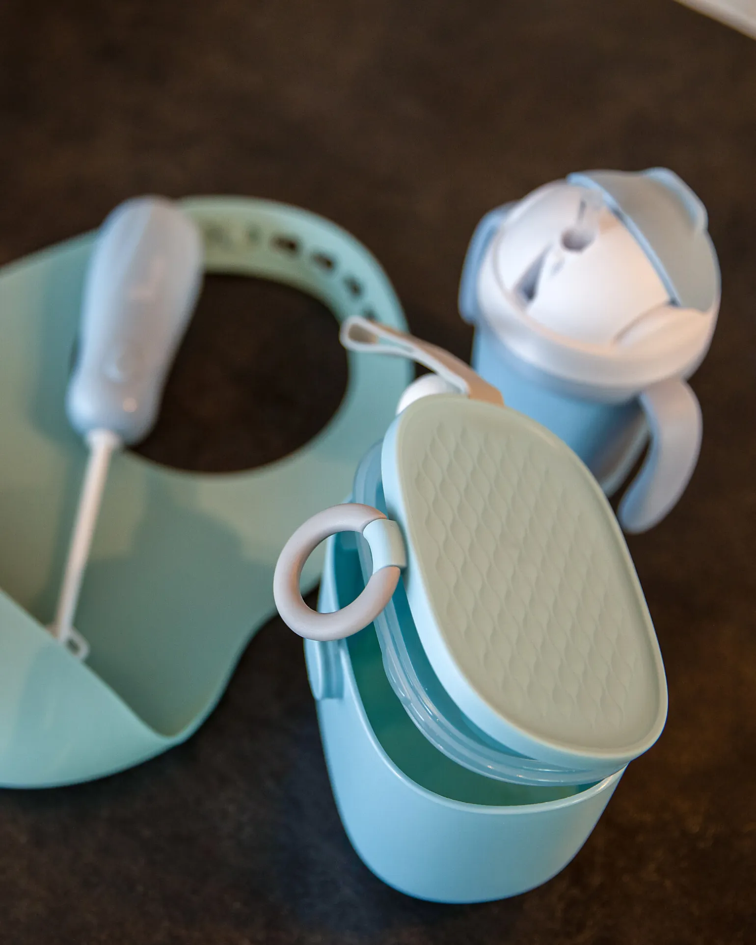 Contenitore per Latte in Polvere o Snack - Blue - Con Misurino