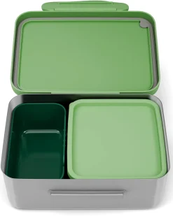 Contenitore Porta Pranzo in Acciaio Inox - Giungla - 17x7x14 cm