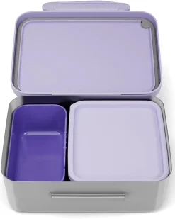 Contenitore Porta Pranzo in Acciaio Inox - Farfalle - 17x7x14 cm