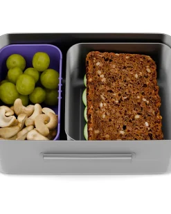 Contenitore Porta Pranzo in Acciaio Inox - Farfalle - 17x7x14 cm