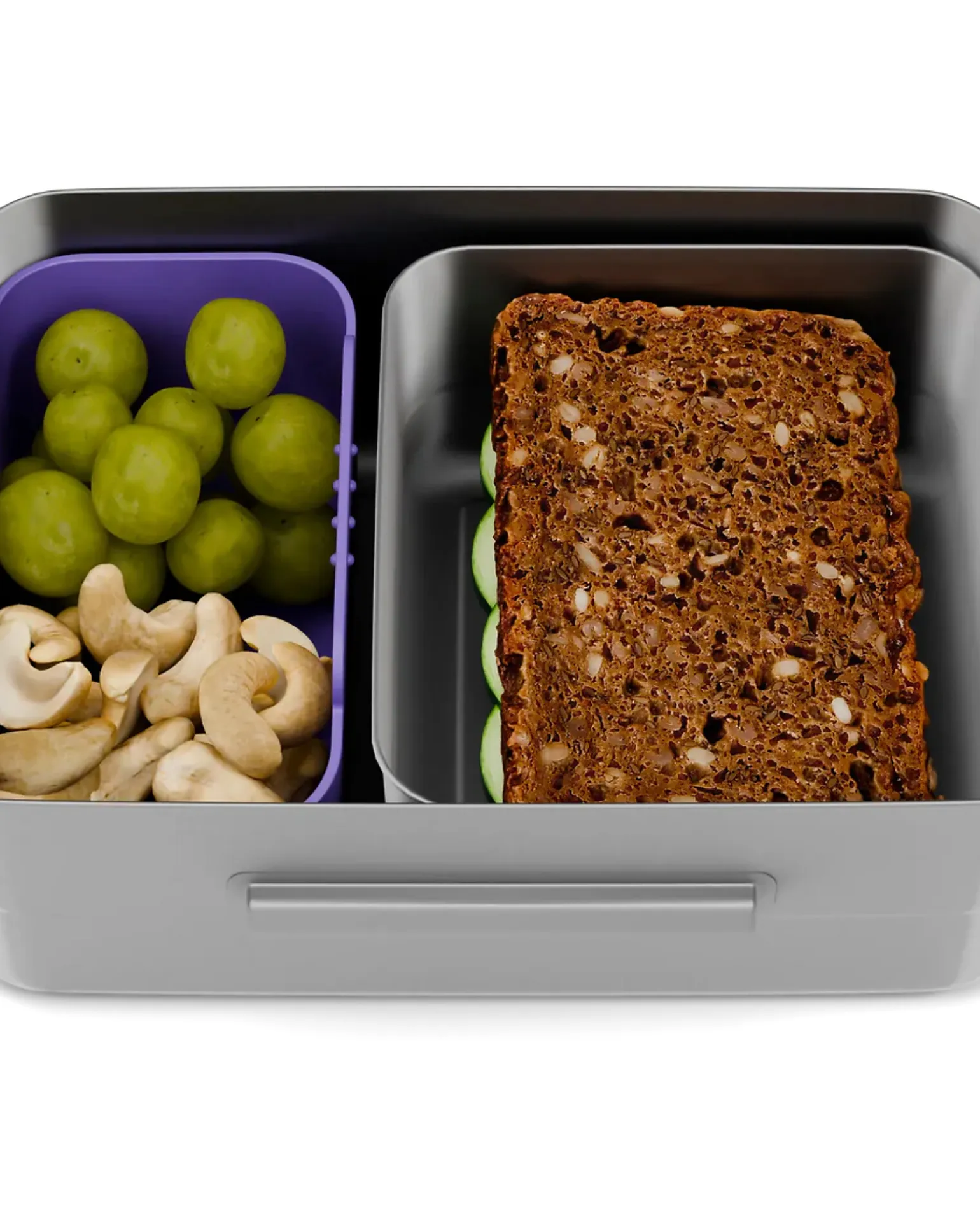 Contenitore Porta Pranzo in Acciaio Inox - Farfalle - 17x7x14 cm