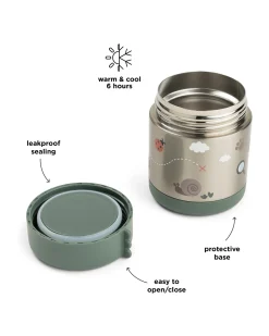 Contenitore Termico Cibo in Acciaio Inox - Tiny Trails - Verde - 300 ml