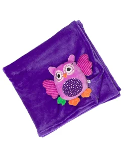 Coperta da Passeggino Giocattolo 2-in-1, Gufetto - Morbidissimo pile, 69 x 100 cm