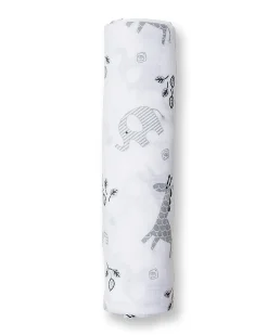 Copertina Swaddle 120 x 120 cm, Afrique - 100% mussola di cotone