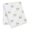 Copertina Swaddle 100x100 cm - Cavallo a Dondolo - 100% Mussola di Cotone