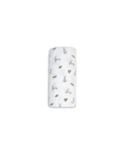 Copertina Swaddle 100x100 cm - Coniglietti - 100% Mussola di Cotone