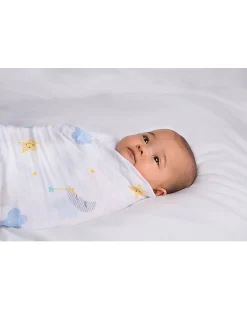 Copertina Swaddle 120 x 120 cm, Dreamland - 100% mussola di cotone