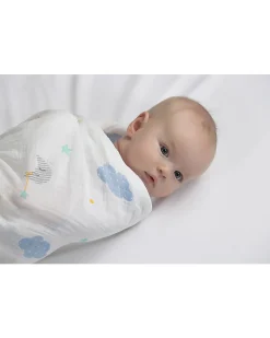 Copertina Swaddle 120 x 120 cm, Dreamland - 100% mussola di cotone
