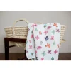 Copertina Swaddle 120 x 120 cm, Farfalle - 100% mussola di cotone