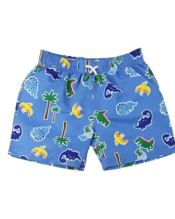 Costume da Bagno a Pantaloncino - Tessuto Traspirante - Devin il Dinosauro - UPF 50+
