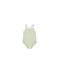Costume da Bagno Intero - Verde Matcha - Tessuto UPF 50+