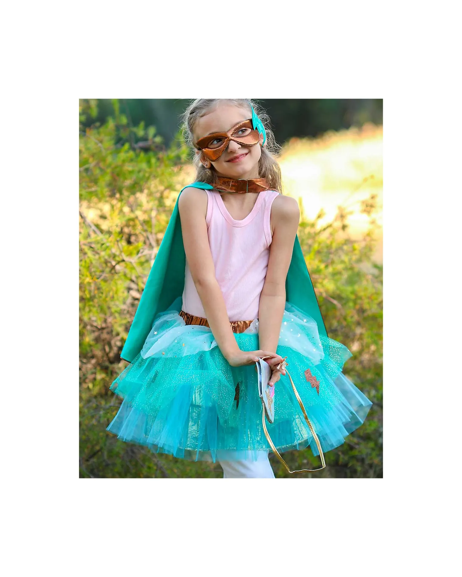 Costume da Supereroina - Comprende Tutu + Mantello + Maschera!
