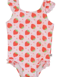 Costume Intero con Volant per Neonato - Fragole
