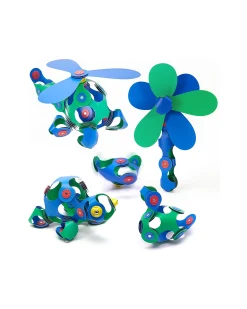 Crew Pack - 30 Pezzi - Blu Verde - Gioco Magnetico STEAM - 4+ Anni