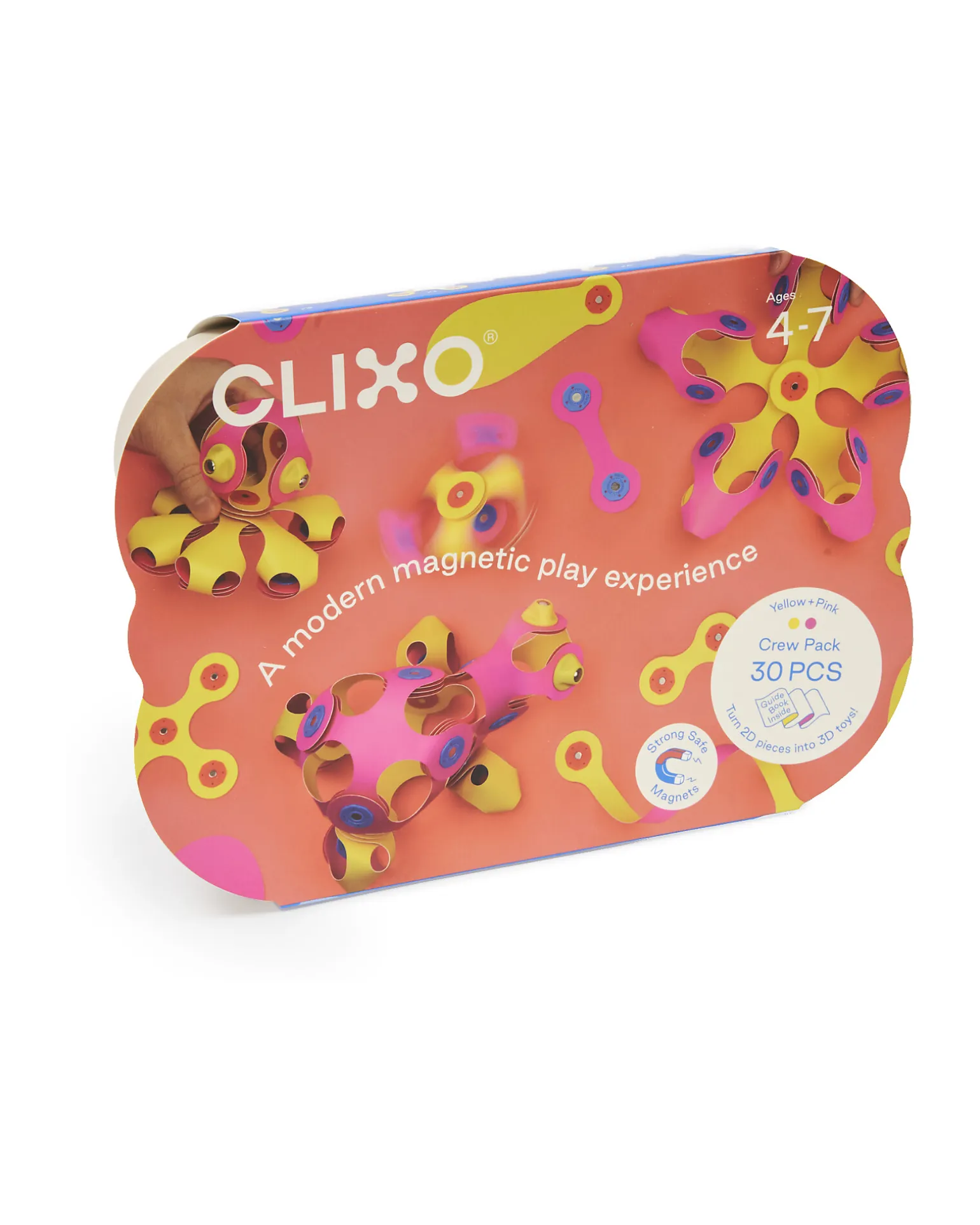 Crew Pack - 30 Pezzi - Rosa Giallo - Gioco Magnetico STEAM - 4+ Anni