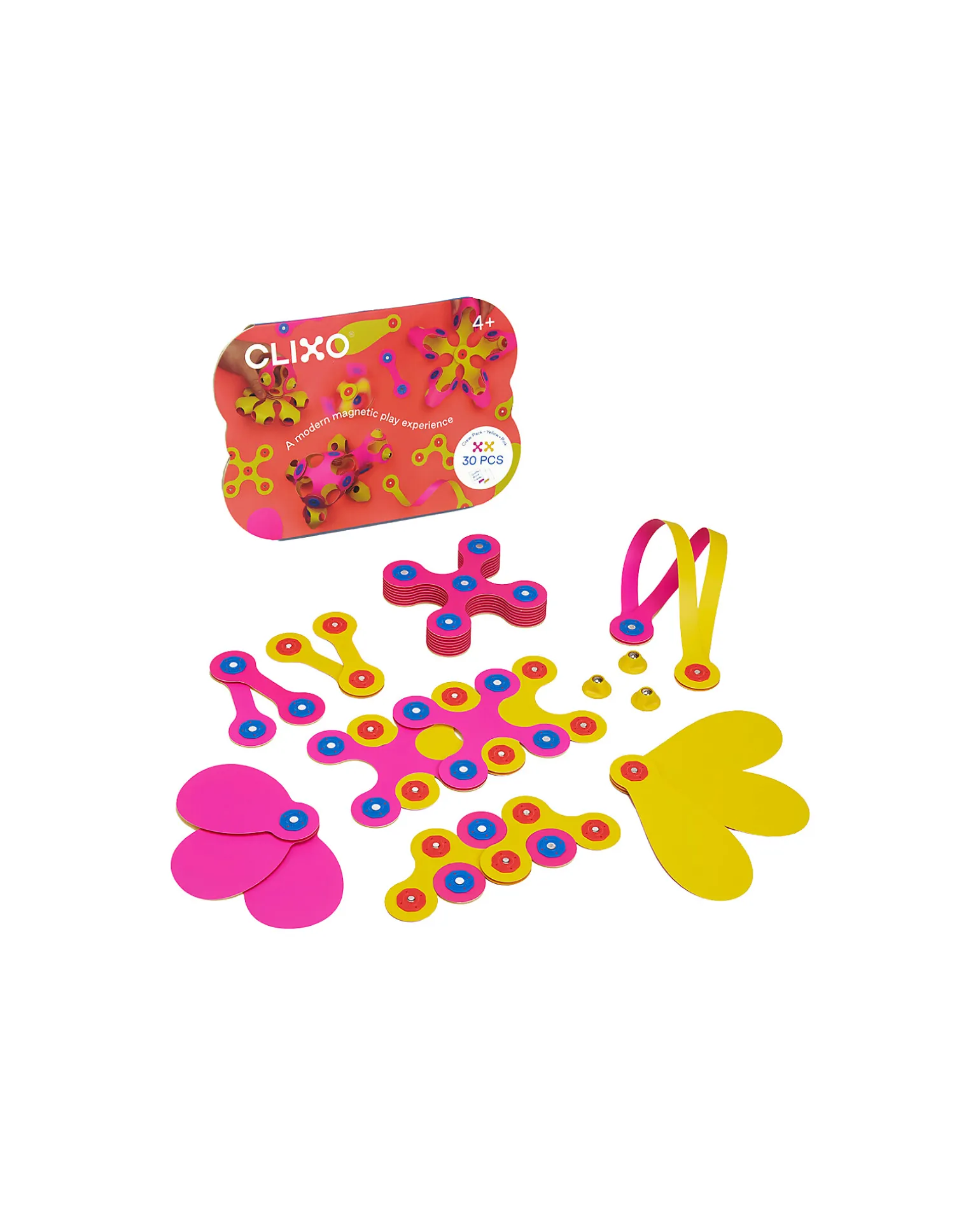 Crew Pack - 30 Pezzi - Rosa Giallo - Gioco Magnetico STEAM - 4+ Anni