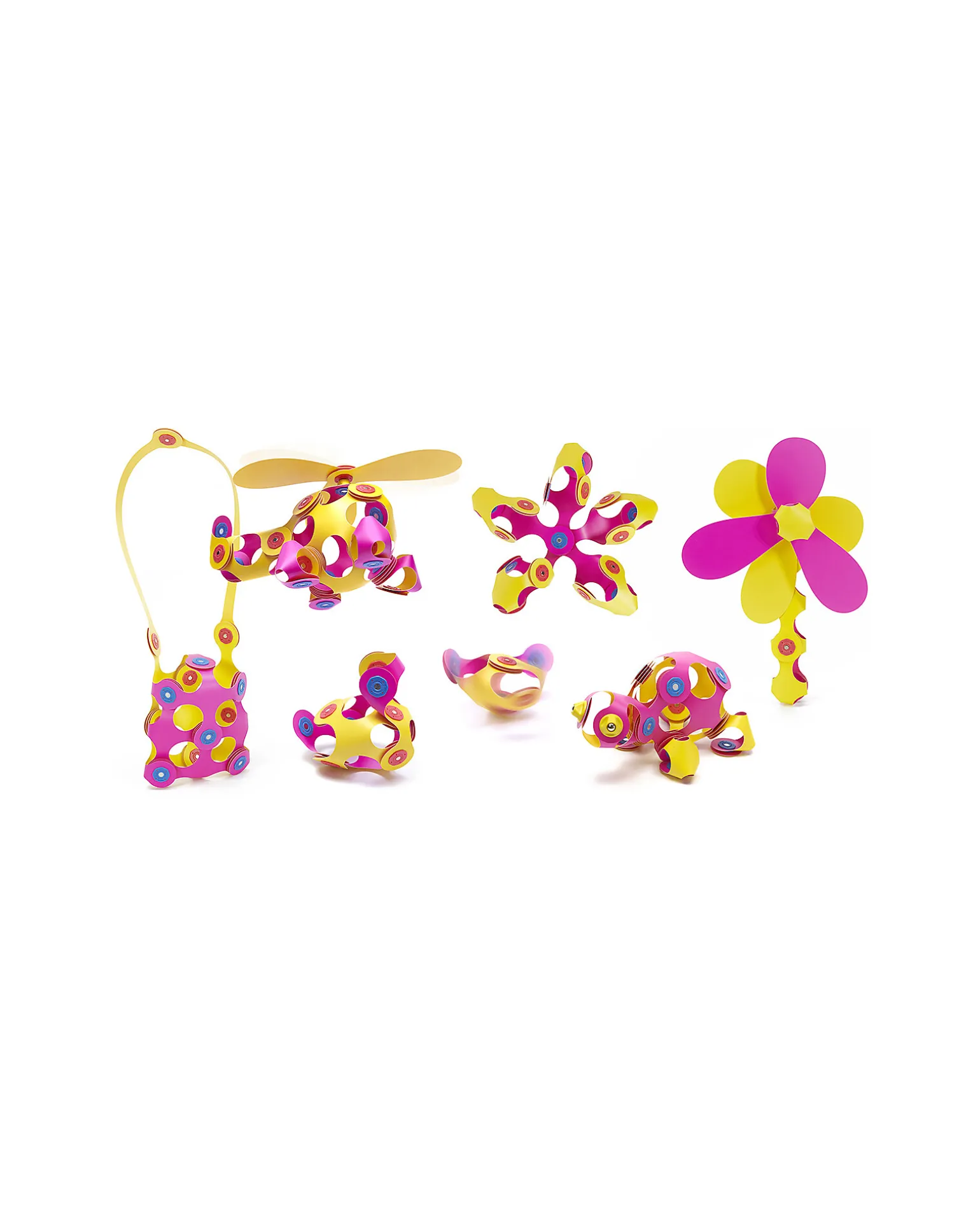 Crew Pack - 30 Pezzi - Rosa Giallo - Gioco Magnetico STEAM - 4+ Anni