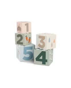Cubi Impilabili - 5 Pezzi- Deer Friends - 12m+