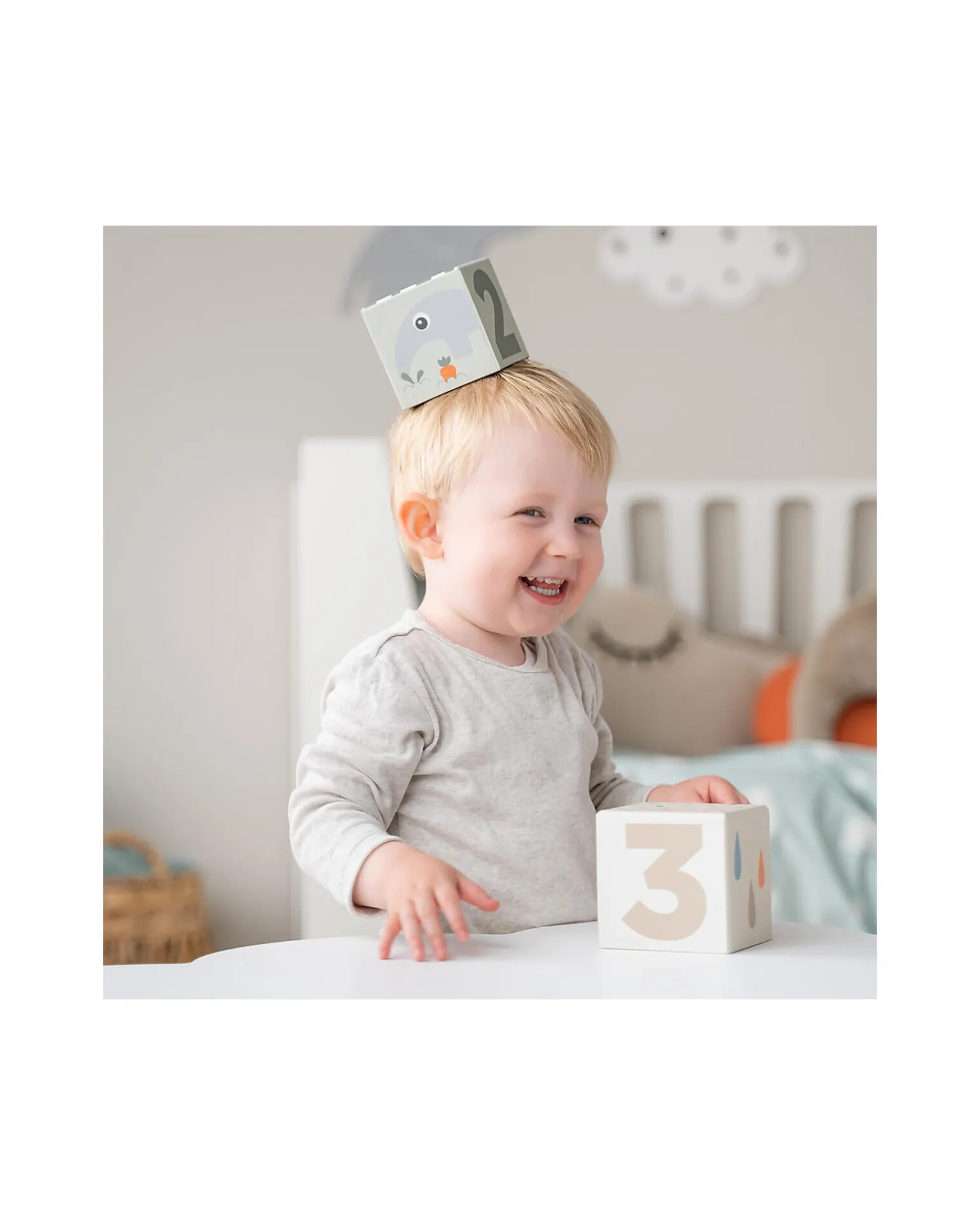 Cubi Impilabili - 5 Pezzi- Deer Friends - 12m+