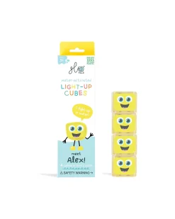 Cubi Luminosi Alex - Giallo - Set da 4 - Adatto da 3 Anni