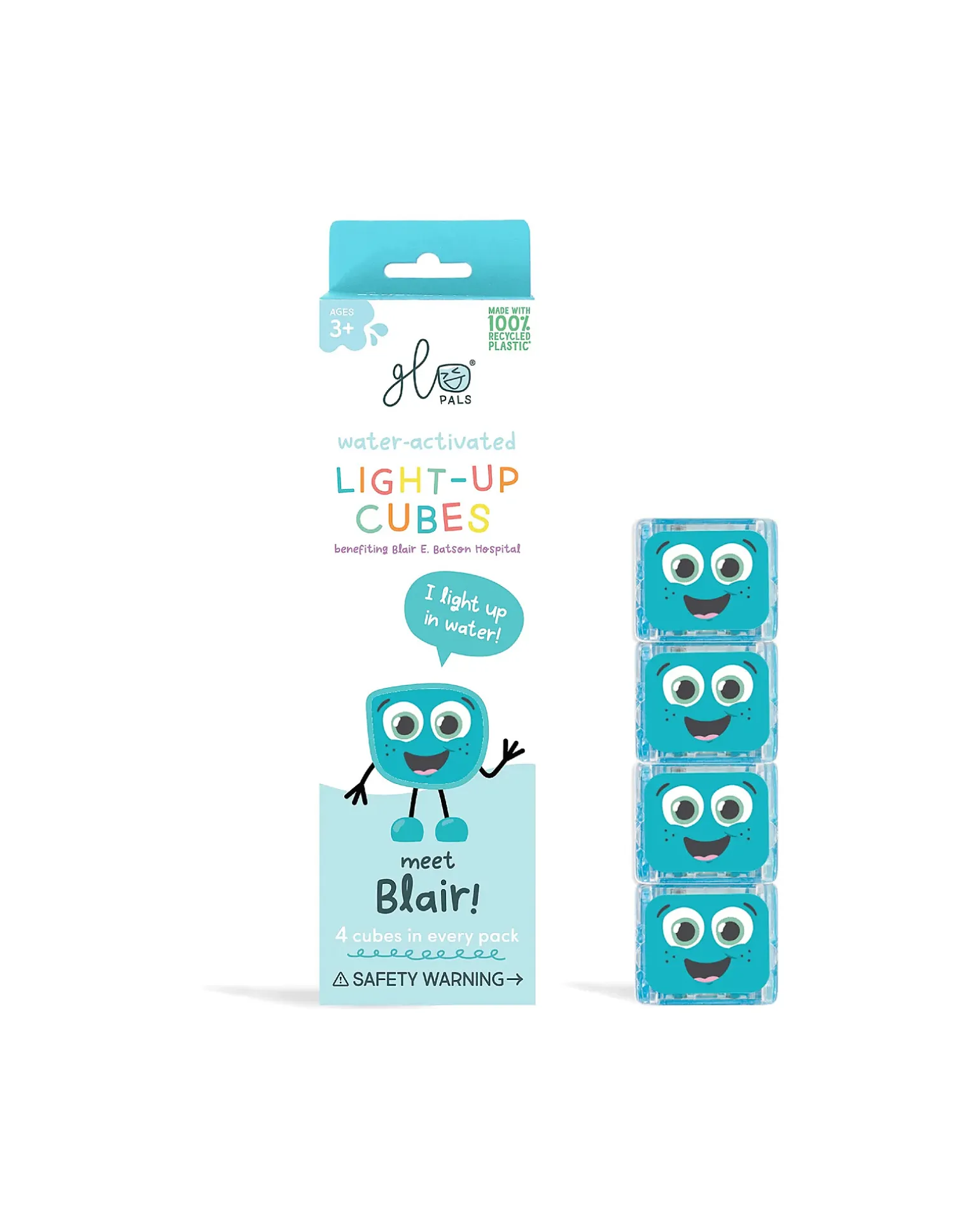 Cubi Luminosi Blair - Blu - Set da 4 - Adatto da 3 Anni