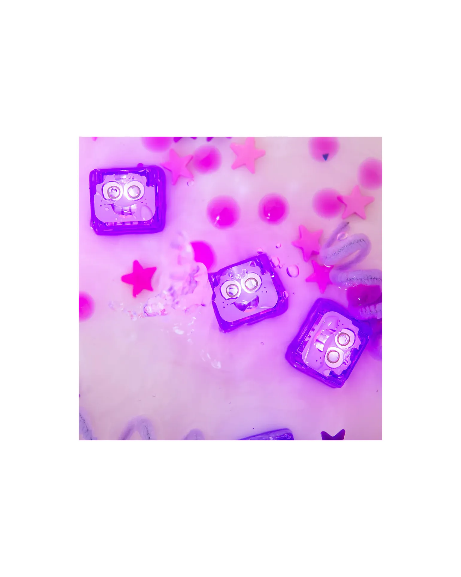 Cubi Luminosi Lumi - Viola - Set da 4 - Adatto da 3 Anni