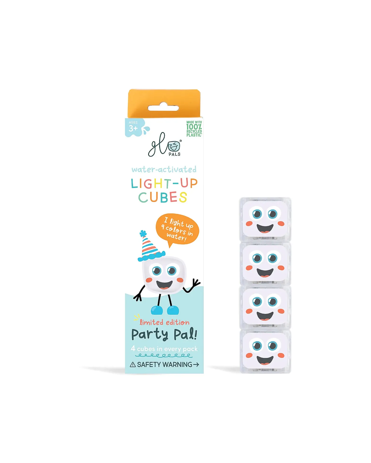 Cubi Luminosi Party Pal - Bianco - Set da 4 - Adatto da 3 Anni