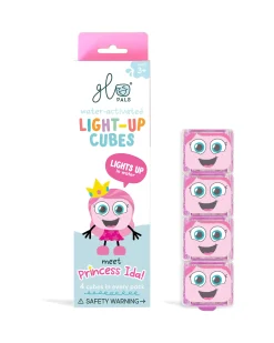 Cubi Luminosi Principessa Ida - Rosa- Set da 4 - Adatto da 3 Anni