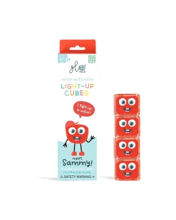 Cubi Luminosi Sammy - Rosso - Set da 4 - Adatto da 3 Anni
