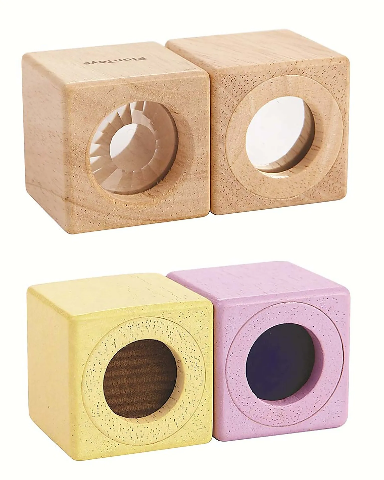 Cubi Sensoriali in Legno - Sviluppo Visivo, Uditivo e Tattile