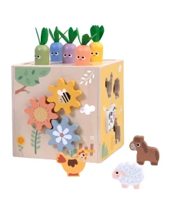 Cubo Multiattività in Legno - 27 Pezzi - 14,5 cm - 18m+