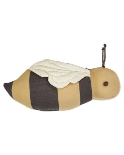 Cuscino - Buzzy Bee - Nero/Giallo - 100% Cotone - Collezione Planet Bee - 14 x 36 cm