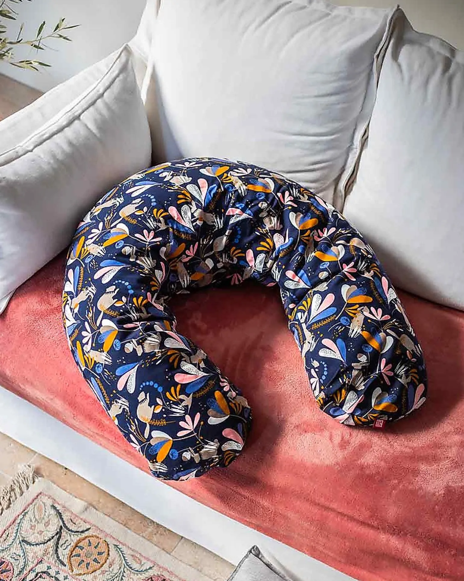 Cuscino da Allattamento Big Flopsy™ - Jersey Lorena - 170 cm di Comfort