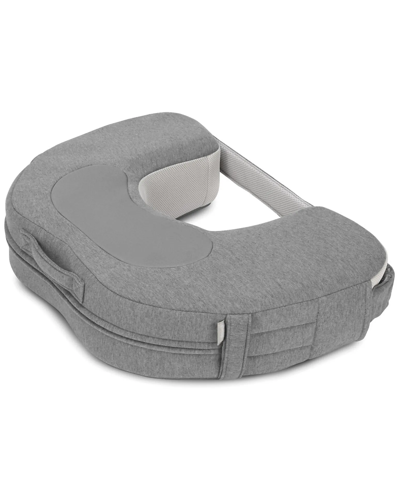 Cuscino da Allattamento Elysia - Harmony Grey - Bamboo - Si Adatta alla Crescita del Bambino