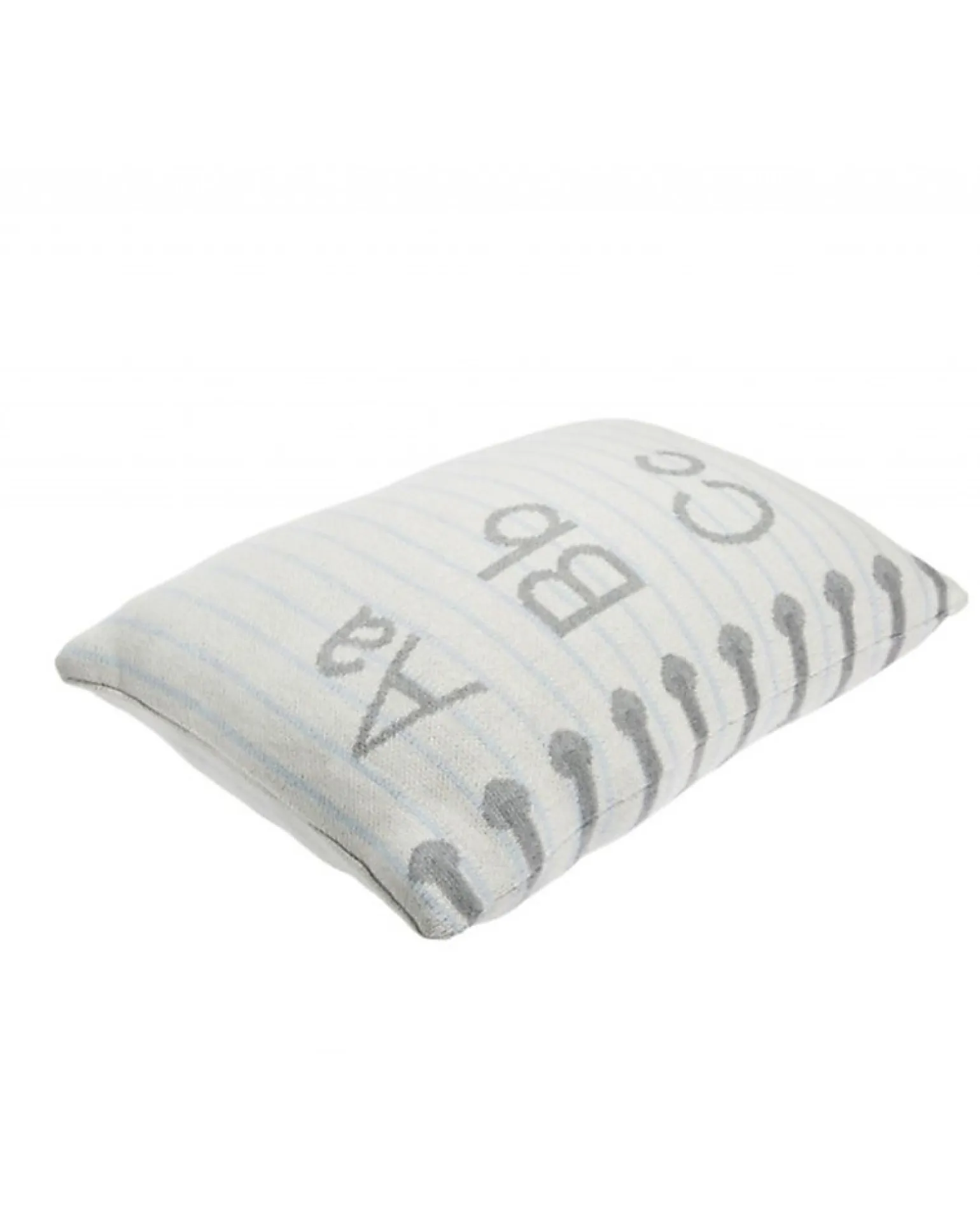 Cuscino Lavabile Lavorato a Maglia Back to School, ABC (30 x 45 cm)