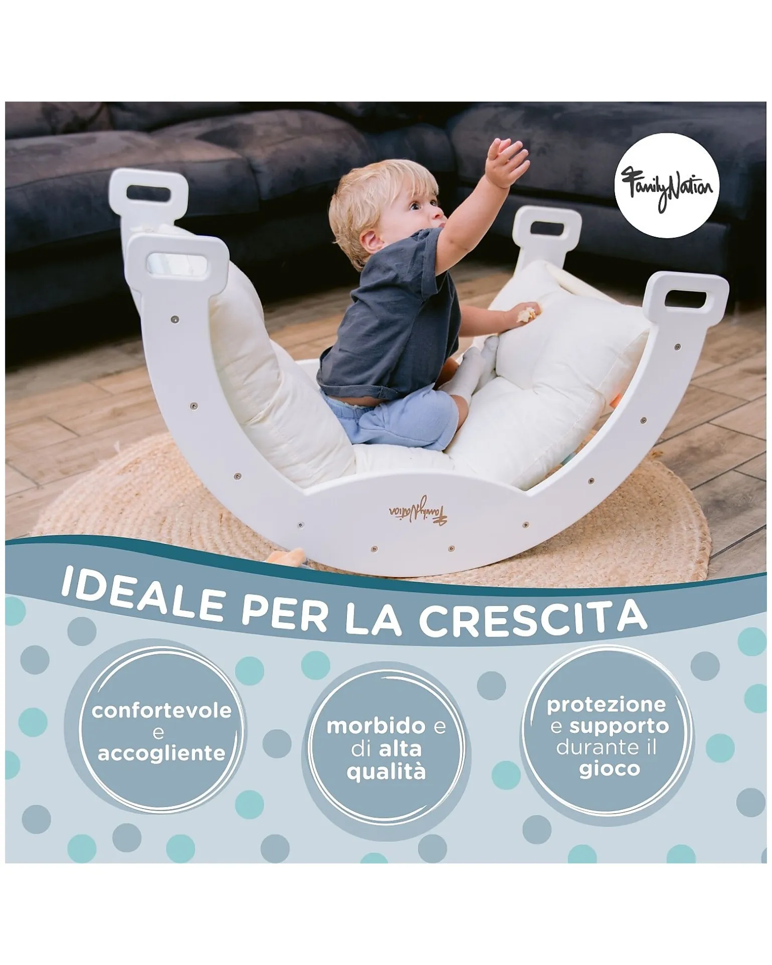 Cuscino per Arco Montessori Rainbow - Cotone