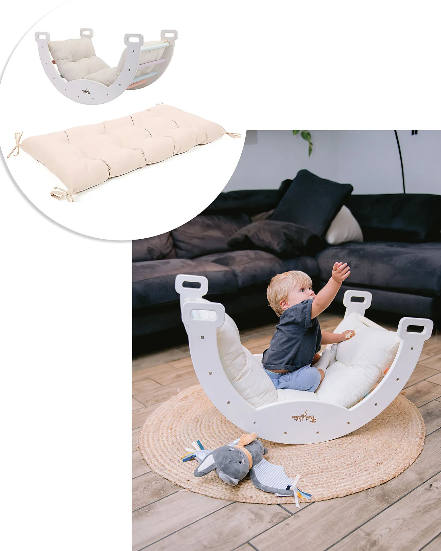 Cuscino per Arco Montessori Rainbow - Cotone
